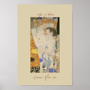 Gustav Klimt, Poster met drie jaren vrouwelijke de