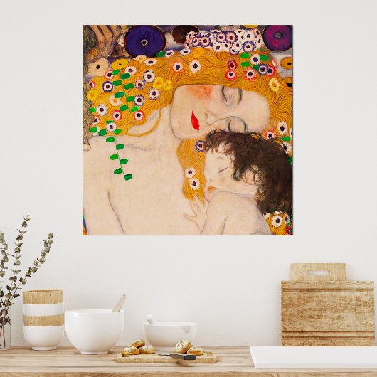 Gustav Klimt - Poster voor moeder en kind (Keuken)