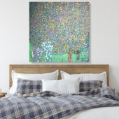 Gustav Klimt - Rosebushes onder de bomen Canvas Afdruk (Insitu (Slaapkamer))