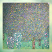 Gustav Klimt - Rosebushes onder de bomen Raamsticker (Vel 3)