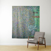 Gustav Klimt - Rosebushes onder de bomen Wandkleed (In situ)