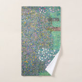 Gustav Klimt - Roseraies sous les Arbres (Serviette à main)