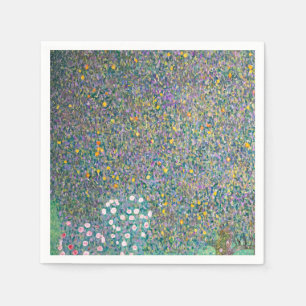 Gustav Klimt - Rozenstruiken onder de Bomen Servet