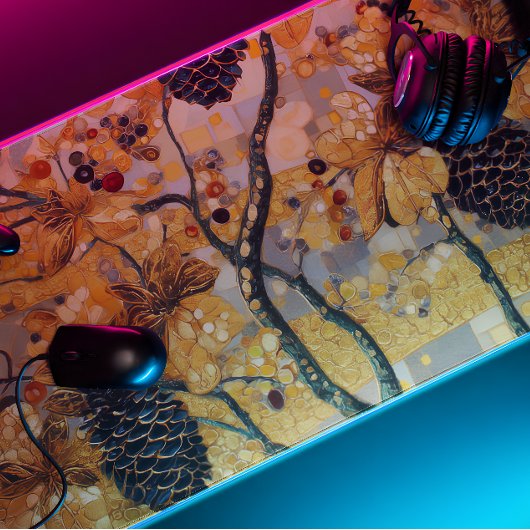 gustav klimt Rustic Pinecone Holiday Winter Bathro