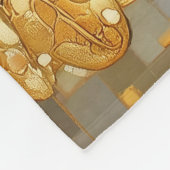 gustav klimt Rustic Pinecone Holiday Winter Bathro Fleece Deken (Hoek)