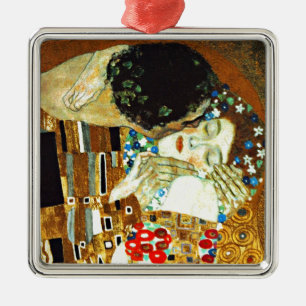 Gustav Klimt schilderij, The Kiss Metalen Ornament