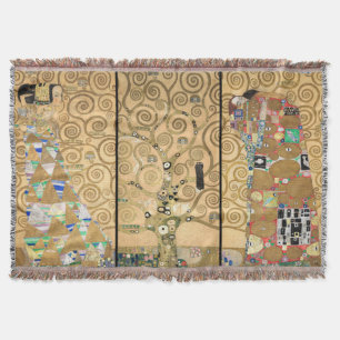 Gustav Klimt - Stoclet-fries Levensboom Deken