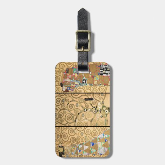 Gustav Klimt - Stoclet Frieze Tree of Life Bagagelabel (Voorkant verticaal)