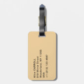 Gustav Klimt - Stoclet Frieze Tree of Life Bagagelabel (Achterkant verticaal)