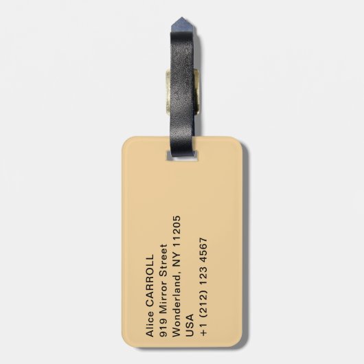 Gustav Klimt - Stoclet Frieze Tree of Life Bagagelabel (Achterkant verticaal)