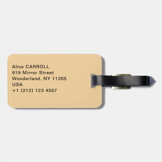 Gustav Klimt - Stoclet Frieze Tree of Life Bagagelabel (Achterkant horizontaal)