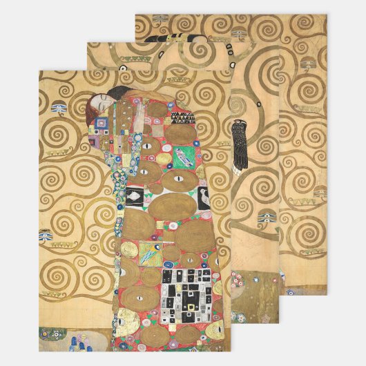 Gustav Klimt - Stoclet Frieze Tree of Life Inpakpapier Vel