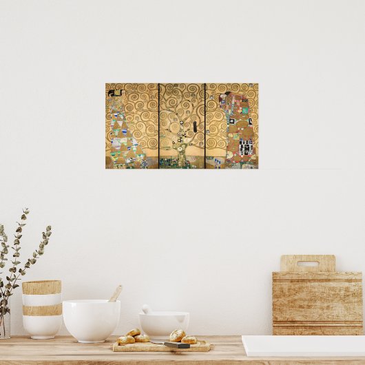 Gustav Klimt - Stoclet Frieze Tree of Life Poster (Keuken)