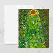 Gustav Klimt Sunflower Invitations Kaart (Voorkant / Achterkant)