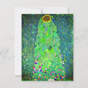 Gustav Klimt Sunflower Kaart