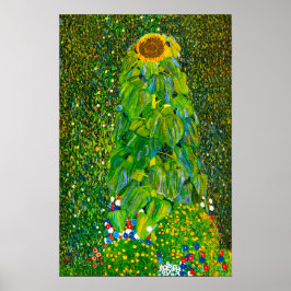 Gustav Klimt Sunflower Poster