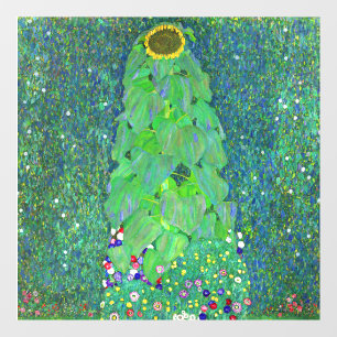 Gustav Klimt Sunflower Raamsticker