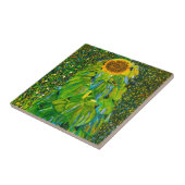 Gustav Klimt Sunflower Tile Tegeltje (Zijkant)