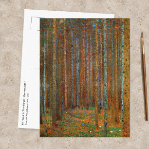 Gustav Klimt - Tannenwald dennenbos Briefkaart