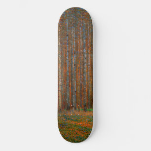 Gustav Klimt - Tannenwald dennenbos Skateboard