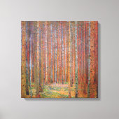 Gustav Klimt - Tannenwald I Canvas Afdruk (Voorkant)