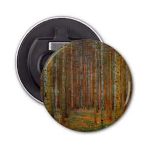 Gustav Klimt - Tannenwald Pine Forest Button Flesopener
