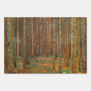 Gustav Klimt - Tannenwald Pine Forest Inpakpapier Vel