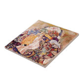 Gustav Klimt - The Baby Cradle - Newborn Tegeltje (Zijkant)