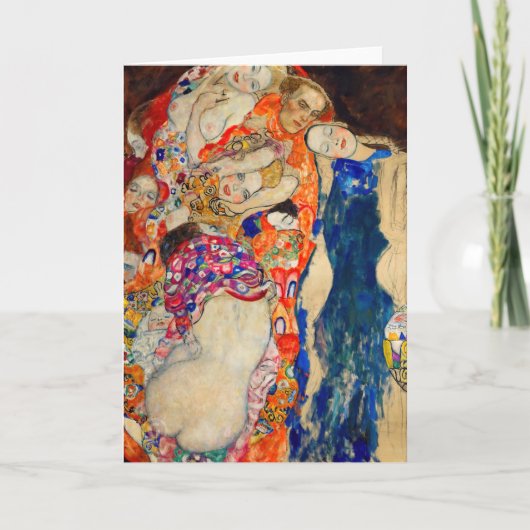 Gustav Klimt - The Bride (onafgewerkt) Kaart (Voorkant)
