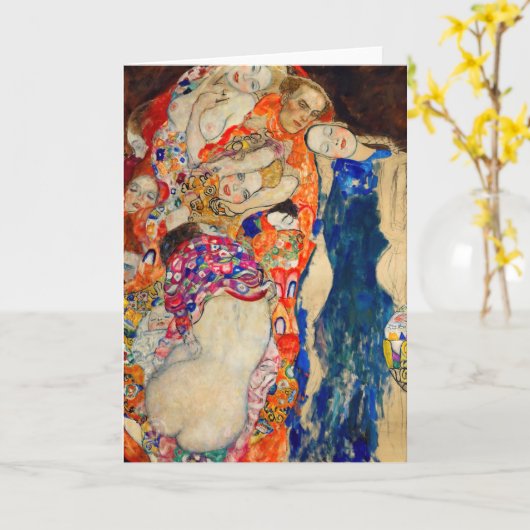 Gustav Klimt - The Bride (onafgewerkt) Kaart (Gele Bloem)