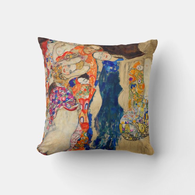 Gustav Klimt - The Bride (onafgewerkt) Kussen (Voorkant)
