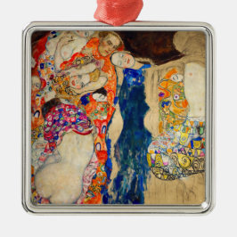 Gustav Klimt - The Bride (onafgewerkt) Metalen Ornament