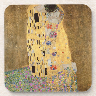 Gustav Klimt The Kiss, 1907-08 Bier Onderzetter