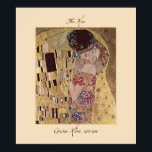 Gustav Klimt The Kiss 1907-08 Poster Imprimer<br><div class="desc">Le Kiss (original Der Kuss) a été peint par Gustav Klimt, pendant sa "période d'or", et est probablement son oeuvre la plus célèbre. Il représente un couple, dans différentes nuances d'or et de symboles, partageant un baiser contre un arrière - plan en bronze. Le linceul d'or partagé et l'arrière -...</div>