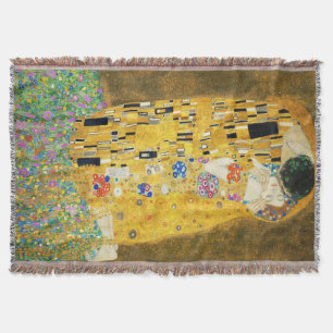 Gustav Klimt The Kiss  Art Nieuw schilderen Deken