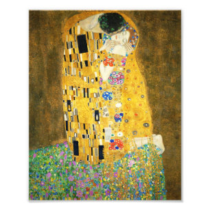 Gustav Klimt The Kiss Art Nieuw schilderen Foto Afdruk