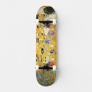 Gustav Klimt The Kiss  Art Nieuw schilderen Skateboard