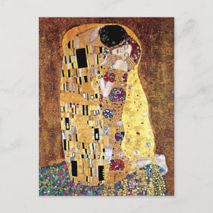 Gustav Klimt - The Kiss -  Art Nouveau Briefkaart