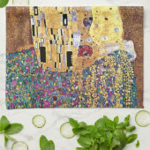 Gustav Klimt - The Kiss - Art Nouveau Theedoek (Gevouwen)