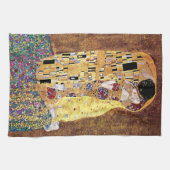 Gustav Klimt - The Kiss - Art Nouveau Theedoek (Horizontaal)