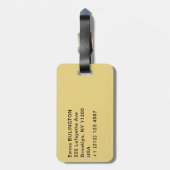 Gustav Klimt - The Kiss Bagagelabel (Achterkant verticaal)