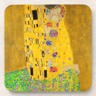 Gustav Klimt The Kiss Bier Onderzetter