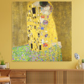 Gustav Klimt - The Kiss Canvas Afdruk (Insitu (Woonkamer))