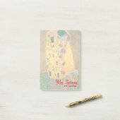 Gustav Klimt The Kiss Customisé Post-it Notes 4x6 (Sur un bureau)