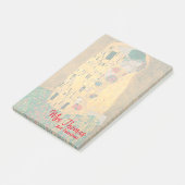 Gustav Klimt The Kiss Customisé Post-it Notes 4x6 (Incliné)