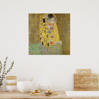 Gustav Klimt The Kiss Fijne Kunstposter Poster