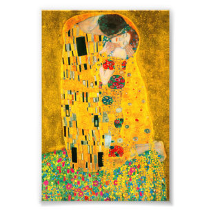 Gustav Klimt The Kiss Foto Afdruk