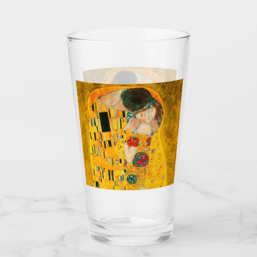 Gustav Klimt The Kiss Glas (Voorkant)