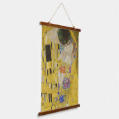 Gustav Klimt - The Kiss Hangend Wandkleed (Gebogen)