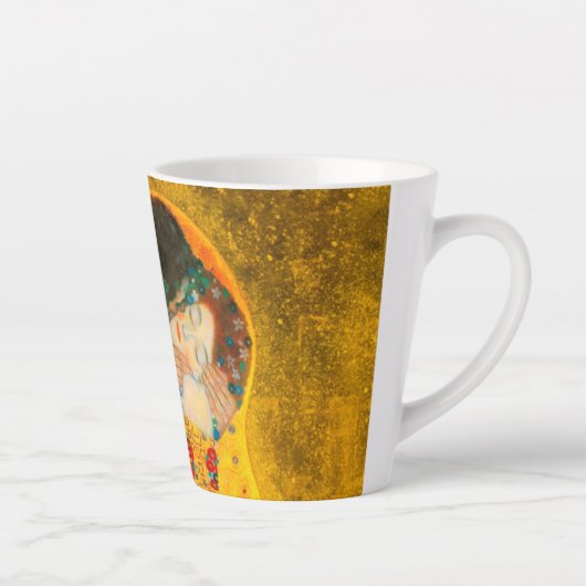 Gustav Klimt The Kiss Latte Mok (Rechts)